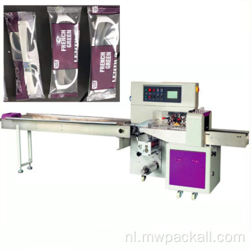 Cakekussenverpakking wrapper machine verpakkingsmachine